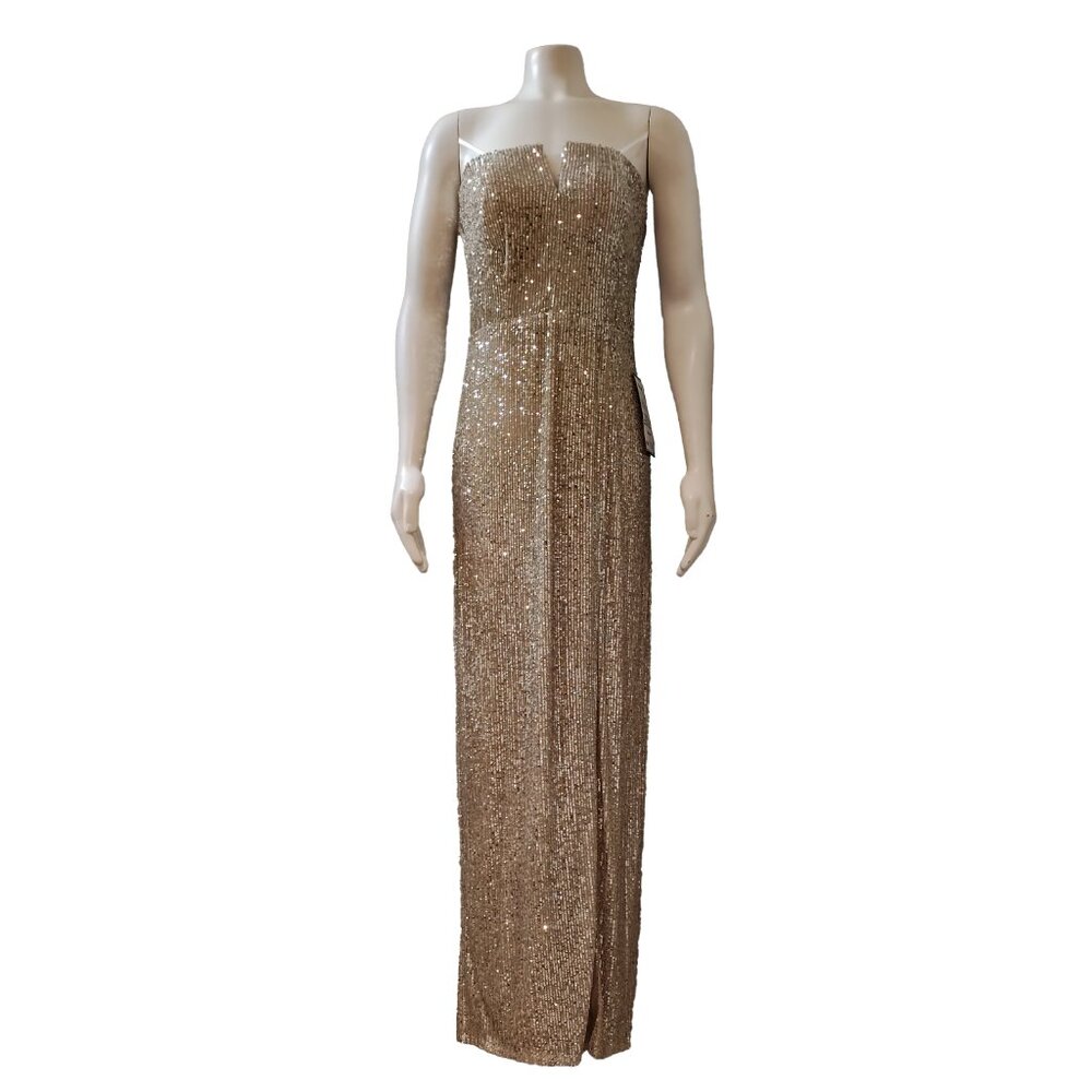 B Darlin Juniors' Sequin Strapless Gown